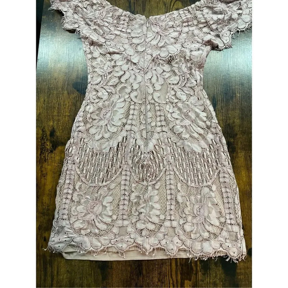WAYF Venice Off the Shoulder Lace Minidress - Picture 13 of 13